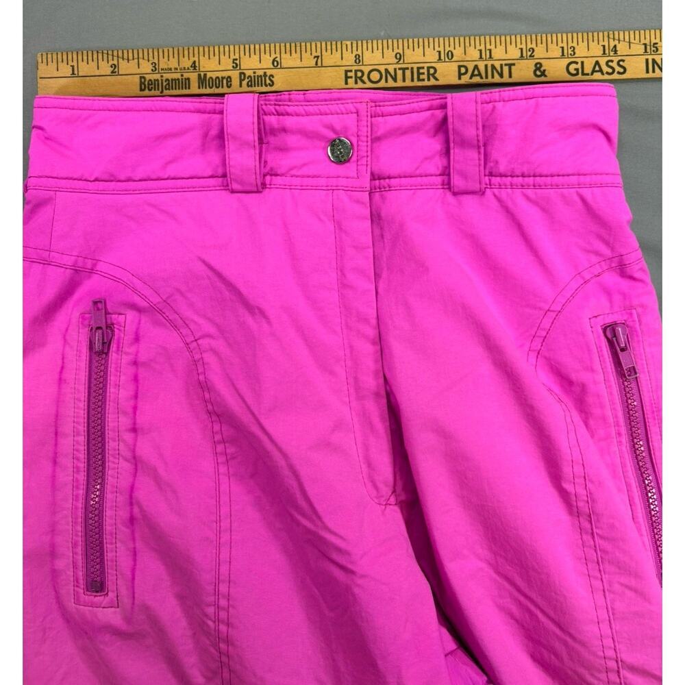 Vintage 80s 90s Tyrolia by Head Neon Hot Pink Ski Snow Pants Girl’s 10 Celtech - Picture 3 of 12